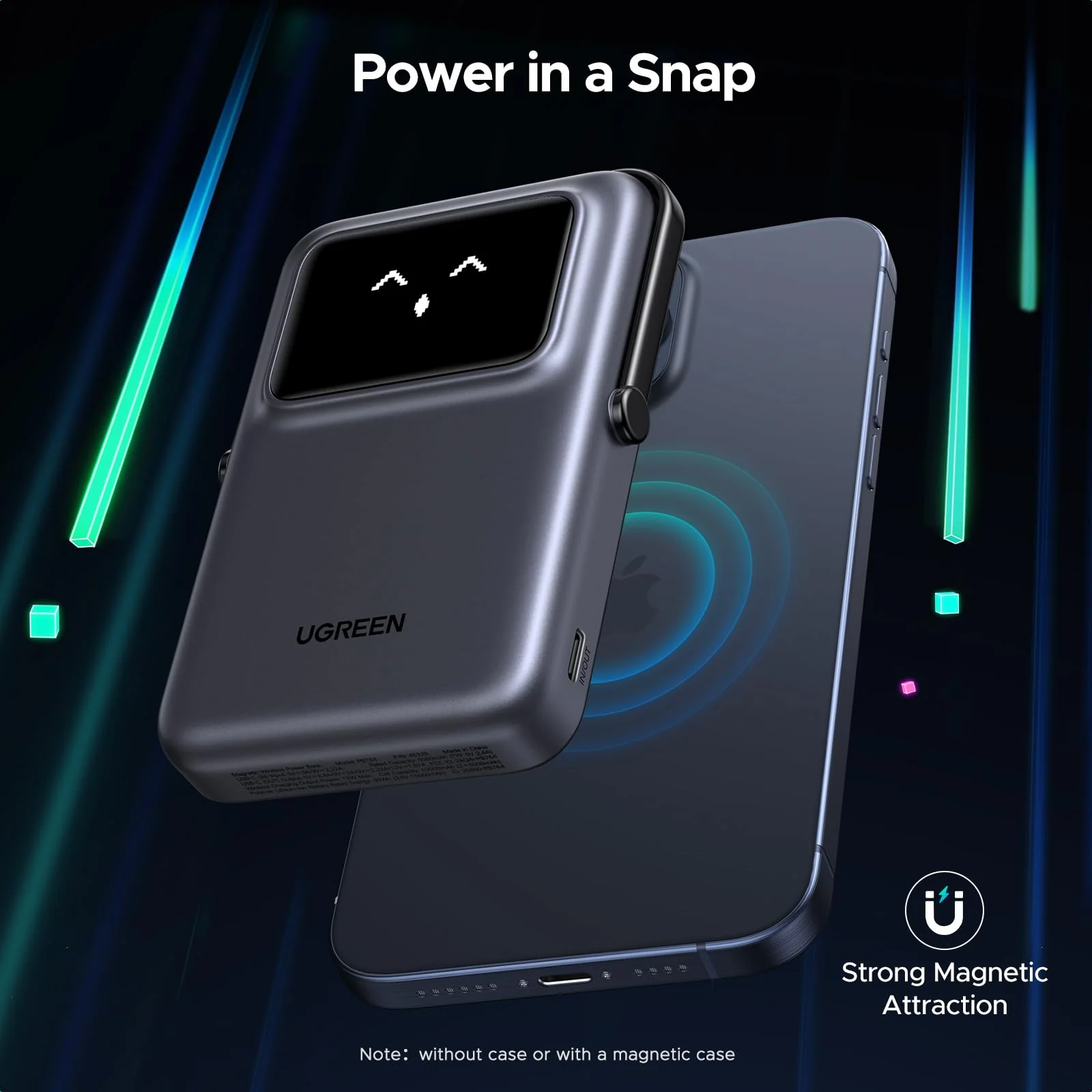 UGREEN Uno Batterie Externe Magnétique sans Fil 10000mAh 7.5W - Image 3